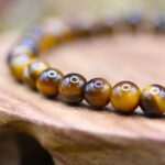 Bijou Unique : Bracelet en Œil de Tigre Authentique
