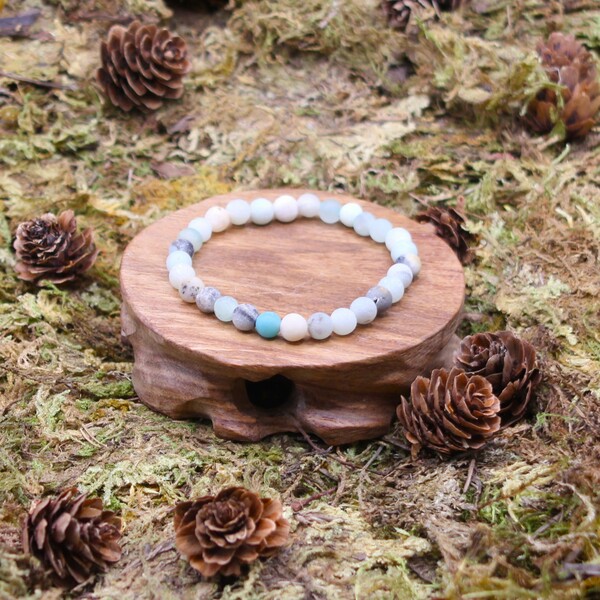 Ce bracelet est particulièrement associé aux chakras du cœur et de la gorge, ce qui en fait un excellent allié pour les personnes cherchant à améliorer leur expression personnelle et leurs relations. Sur le plan astrologique, il est en affinité avec les natifs du Sagittaire, du Poisson et de la Vierge, leur apportant soutien et équilibre.