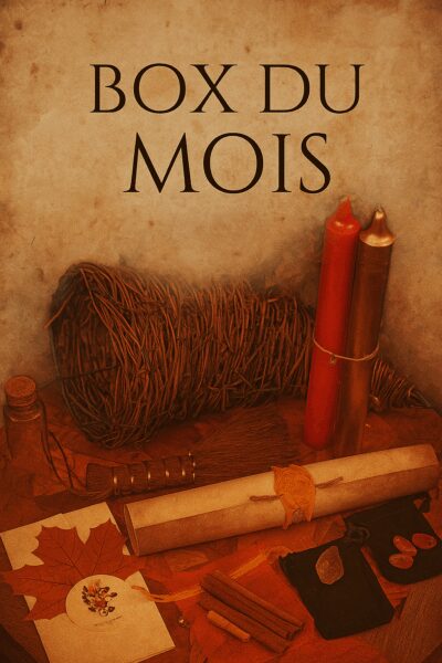 Chaque mois, un rite magique s’ouvre à vous comme une porte interdite. Qu’il s’agisse de magie noire ou de rituels de magie blanche, d’un sortilège d’amour ou d’un rituel de protection, chaque coffret révèle la puissance des forces invisibles. Dans le secret d’un grimoire de magie, s’inscrivent les incantations, les rites vaudou, les parchemins sacrés et les pentacles protecteurs. Les sorciers et praticiens savent que la véritable puissance naît de l’équilibre : purifier par le feu, brûler pour renaître, invoquer pour accomplir. Que vous cherchiez à attirer l’argent, à éveiller vos chakras, à pratiquer un rituel d’amour ou à explorer la voie des démons et de la magie rouge, chaque box devient un compagnon d’initiation. ✨ Pratiquer la sorcellerie, c’est choisir d’utiliser la magie pour transformer sa vie. Un voyage entre ombre et lumière, où chaque mois vous rapproche du mystère ultime : accomplir le rituel et devenir le maître de votre propre destinée.
