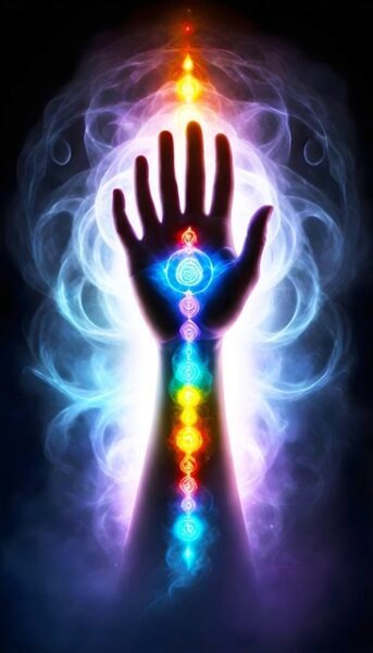 Le corps humain est un magnifique réseau de corps subtils, connectés par l’énergie universelle et le Prana. Chaque centre énergétique influence nos émotionnels, notre mental et notre force vitale. Le chakra du cœur, situé au niveau du sternum, ouvre la porte à l’amour inconditionnel, tandis que la glande pinéale et le 3ème œil au sommet de la tête stimulent notre perception psychique et la conscience cosmique. Un blocage dans ces centres peut rendre le corps mental et le système nerveux hyperactif, créant des tensions émotionnelles ou affectant la sexualité et les désirs. La respiration, les mudras, et les pratiques éthériques permettent de libérer ces énergies subtiles, d’harmoniser les chakras inférieurs et supérieurs, et de favoriser la guérison du corps. Se connecter à l’énergie subtile divine équilibre le corps subtil, stimule la force vitale, et ouvre à un chemin spirituel profond. 💡 Astuce : visualise le Prana circuler depuis le coccyx jusqu’au sommet de la tête, harmonisant tes corps subtils et apportant équilibre et clarté intérieure.