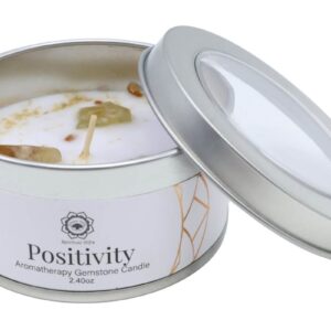 Apportez lumière et énergie positive à votre intérieur avec la bougie Green Tree "Positivité". Fabriquée à la main, avec cristaux de citrine et thé vert séché, idéale pour méditation, relaxation et ambiance harmonieuse.
