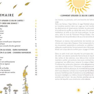 Avec ce coffret, créez des séances de yoga adaptées à vos besoins. Les cartes et le livret vous permettent de choisir la durée, les objectifs et les postures selon votre énergie et votre niveau, pour une pratique complète et flexible.