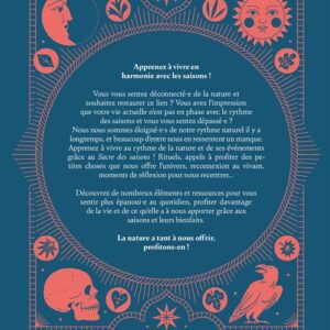Le Sacre des Saisons vous aide à restaurer votre lien avec la nature et à intégrer ses rythmes dans votre quotidien. Avec des rituels simples, des conseils pratiques et des exercices de pleine conscience, ce guide accompagne chaque saison pour cultiver bien-être, sérénité et épanouissement. Apprenez à observer les cycles naturels, profiter des éléments offerts par l’univers et créer des moments de recentrage et d’harmonie dans votre vie.