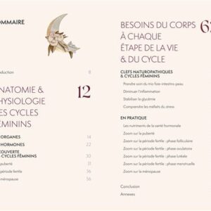 Apprenez à vous reconnecter à votre corps et à vos cycles menstruels grâce à ce guide complet. Reconnexion aux cycles féminins propose des solutions naturelles pour soulager douleurs et déséquilibres hormonaux, stimuler la fertilité et vivre chaque phase du cycle avec conscience et sérénité. Des conseils pratiques en alimentation, exercice, relaxation et soins naturels permettent d’adopter un mode de vie respectueux de vos besoins féminins.