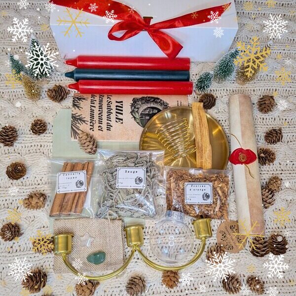 Fiole sphère à souhaits utilisée pour un rituel de manifestation au Solstice.