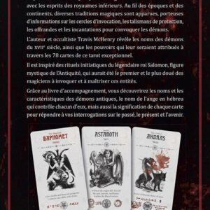 Livre de 106 pages accompagnant le Tarot Occulte, détaillant la symbolique des cartes et les entités antiques.