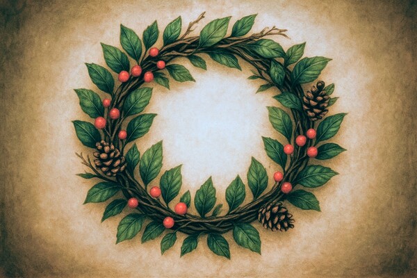 Fixe feuilles, baies, pommes de pin sur un cercle de vigne ou de rotin. → Accroche-la à ton entrée pour une protection discrète. Elle filtre ce qui frappe à ta porte… visible ou non.