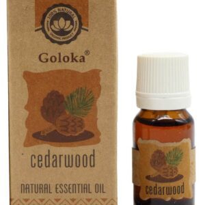 Flacon d’huile essentielle de cèdre Goloka 10 mL, huile naturelle au parfum boisé apaisant