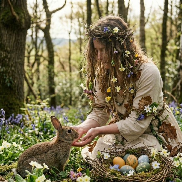 Les symboles et traditions d’Ostara en Wicca Dans la Wicca, les œufs décorés représentent la vie et la fertilité, tandis que le lapin de printemps incarne la création et la reproduction. Les fleurs printanières Ostara, telles que les jonquilles et les tulipes, décorent l’autel Wicca pour Ostara et les maisons lors du sabbat. Les symboles Wicca Ostara servent à concentrer l’énergie des rituels et à renforcer le lien avec la nature. Rituels et célébrations du sabbat Pour célébrer Ostara en Wicca, de nombreux rituels Wicca pour l’équinoxe de printemps peuvent être pratiqués. On peut préparer un autel Wicca Ostara, méditer sur le renouveau et la fertilité, peindre des œufs ou offrir des fleurs à la nature. Comprendre la signification des symboles d’Ostara en Wicca permet de se connecter pleinement aux traditions Wicca et aux légendes d’Ostara. Ces rituels simples de Wicca pour Ostara aident à ressentir l’énergie de la saison et à harmoniser son esprit avec le cycle naturel. Idées et conseils pour célébrer Ostara Les idées de rituels païens pour le sabbat d’Ostara incluent des décorations florales, des offrandes, des méditations et des repas symboliques. Chaque geste honore le cycle de la vie et renforce le lien avec la nature. Que ce soit pour un rituel d’Ostara simple ou élaboré, l’important est de vivre pleinement le sabbat de printemps Wicca, en ressentant la magie, la fertilité et le renouveau du printemps. Ostara dans la roue des sabbats Wicca Ostara occupe une place centrale dans la roue des sabbats Wicca, aux côtés des autres fêtes païennes Wicca et sabbats saisonniers. C’est un moment pour célébrer l’équilibre, la lumière croissante et la fertilité de la Terre, tout en pratiquant la magie et les rituels de printemps qui caractérisent la tradition Wicca.